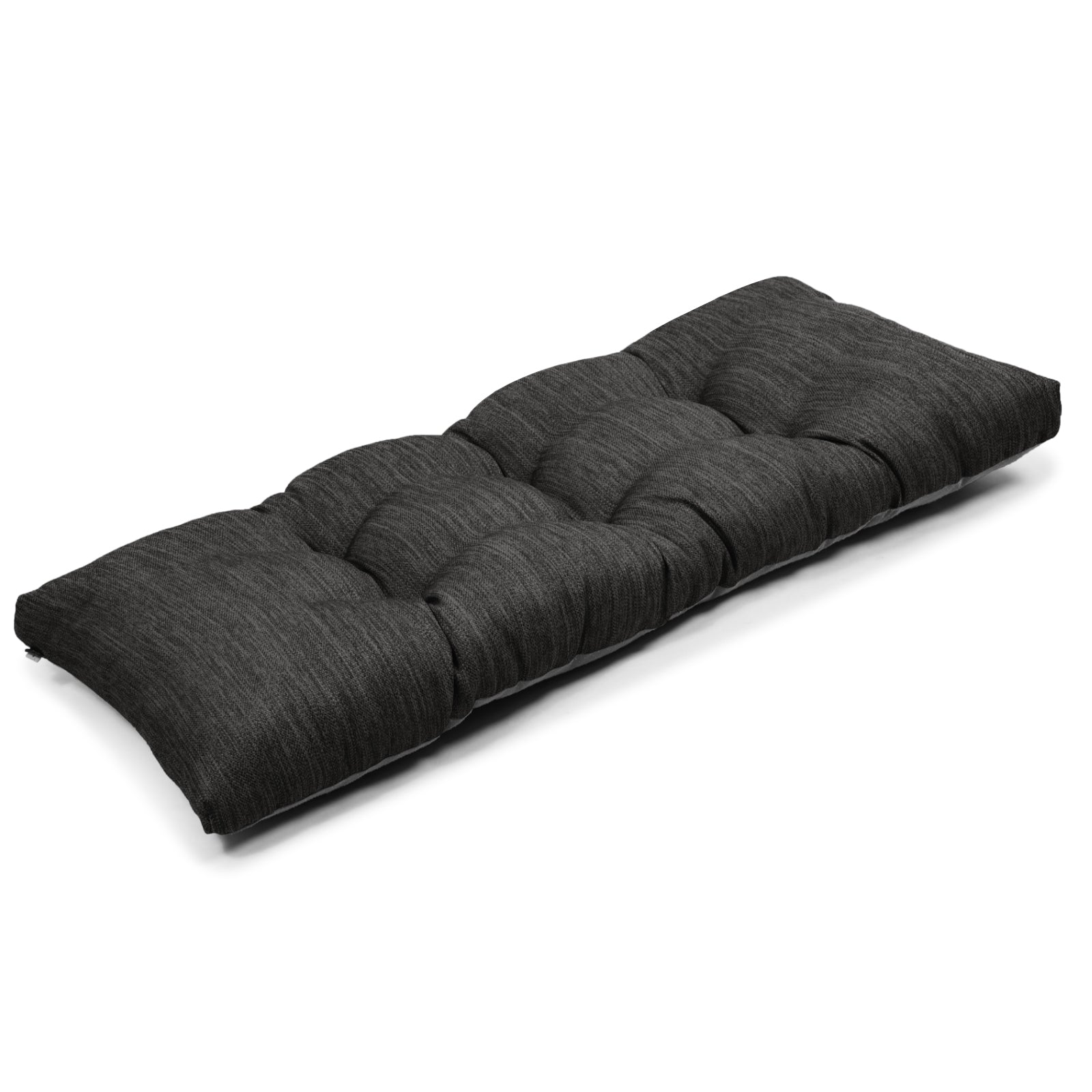 36 Inch Classic Solid Color Bench Cushion with Ties, Super Soft Indoor Outdoor Rectangle Bench Seat Cushion Standard Size Foam Pad with Non-Slip Bottom